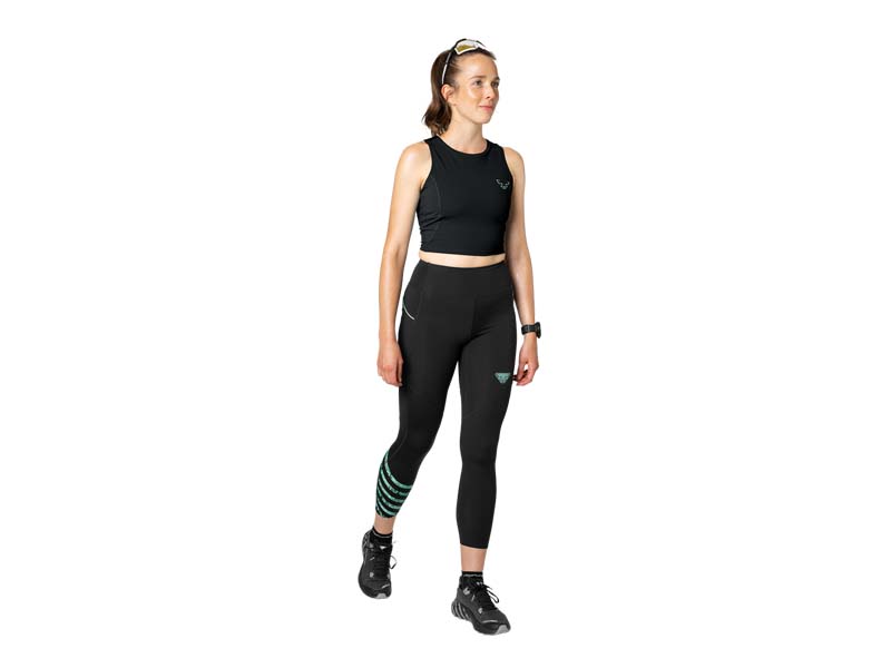 Trail Crop Top W - Black